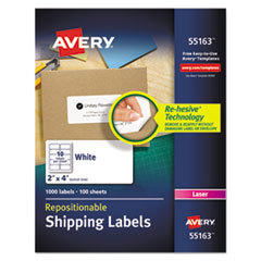 LASER REPOSITI SHIP LABELS 2X4