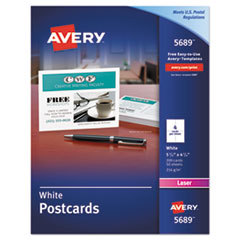 Avery Matte Postcards, 5.5
