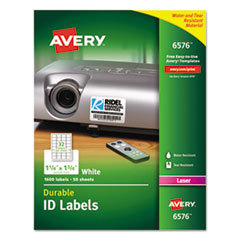 LABELS PERM WHT ID 1-1/4X1-3/4
