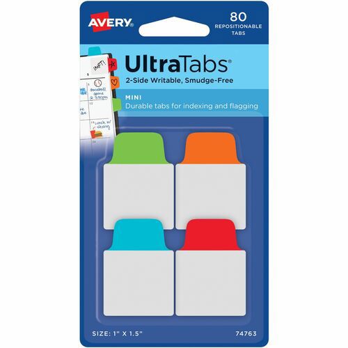 Avery Mini Ultra Tabs Index Tabs, Assort