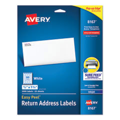 Avery Easy Peel Inkjet Address Labels, 1