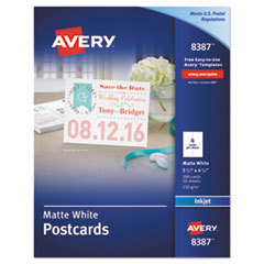 Avery Matte Postcards, 5.5