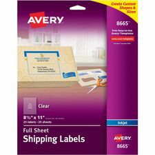 LABEL, IJ, 8.5X11, 25 / PK