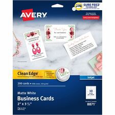 CARD,BUS,IJ,200/PK,WHT