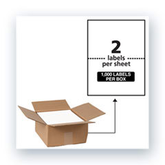 Avery Mailing Labels, Weatherproof, 5-1
