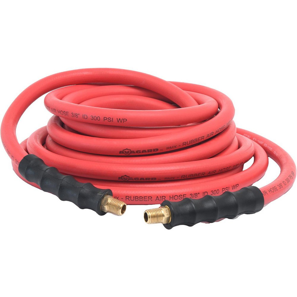 Air & Multi-Purpose Hose; Hose Type: Multipurpose Air Hose ; Length Ft. (Feet): 35 ; Type: Rubber Air Hose ; Color: Red ; Material: Rubber ; Inside Diameter (Inch): 3/8