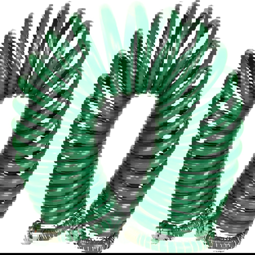 Water & Garden Hose; Hose Type: Recoil ; Hose Diameter (Inch): 3/4 ; Material: Polyethylene; Ethylene Vinyl Acetate ; Overall Length (Feet): 25 ; Thread Size: 3/4 ; Thread Type: GHT