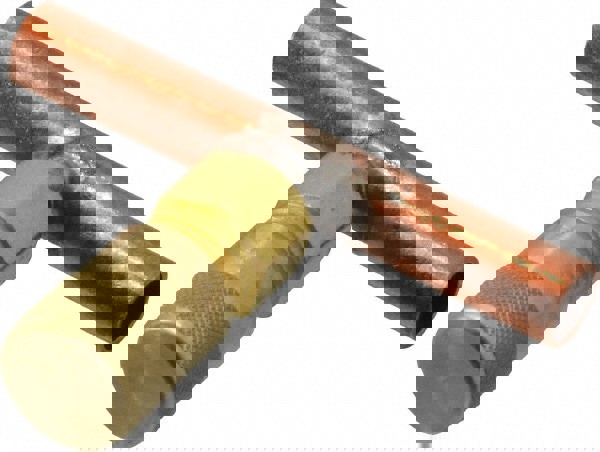 500 Max psi, 1/4 Tube OD, Solder Tee Access Valve