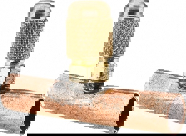 500 Max psi, 3/8 Tube OD, Solder Tee Access Valve