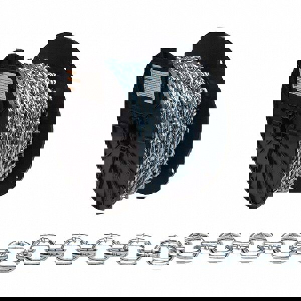 Weldless Chain; Type: Single Jack Chain ; Chain Type: Single Jack ; Finish: Zinc ; Chain Diameter (Decimal Inch): 0.2000 ; Load Capacity (Lb.): 215 ; Finish Coating: Zinc