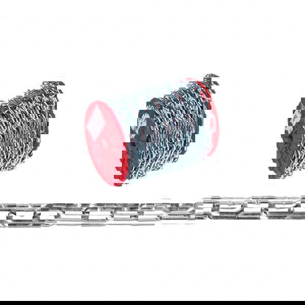 Weldless Chain; Type: Single Jack Chain ; Chain Type: Single Jack ; Finish: Zinc ; Chain Diameter (Decimal Inch): 0.2000 ; Load Capacity (Lb.): 205 ; Finish Coating: Zinc