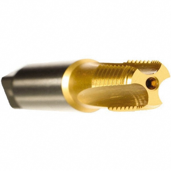 3/8-18 NPT, 3 Flutes, TiN Coated, Cobalt, Interrupted Thread Pipe Tap