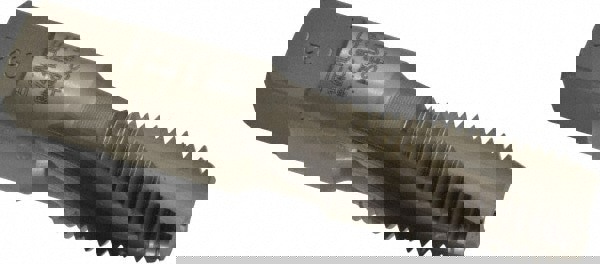 1/4-18 NPT, 15° Helix, 3 Flutes, Modified Bottoming Chamfer, Bright Finish, High Speed Steel, Spiral Flute Pipe Tap