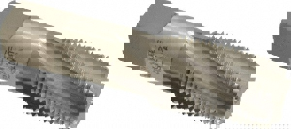 1/2-14 NPT, 15° Helix, 5 Flutes, Modified Bottoming Chamfer, Bright Finish, High Speed Steel, Spiral Flute Pipe Tap