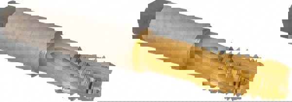 1/4-18 NPT, 15° Helix, 3 Flutes, Modified Bottoming Chamfer, TiN Finish, Cobalt, Spiral Flute Pipe Tap