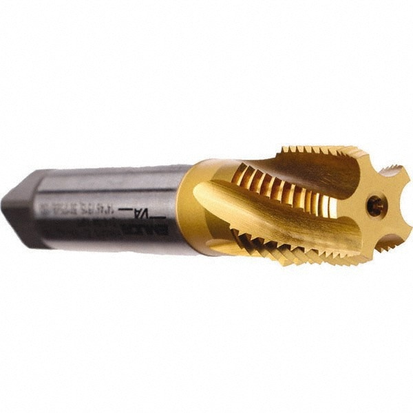 TiN Coated, Cobalt, Interrupted Thread Pipe Tap