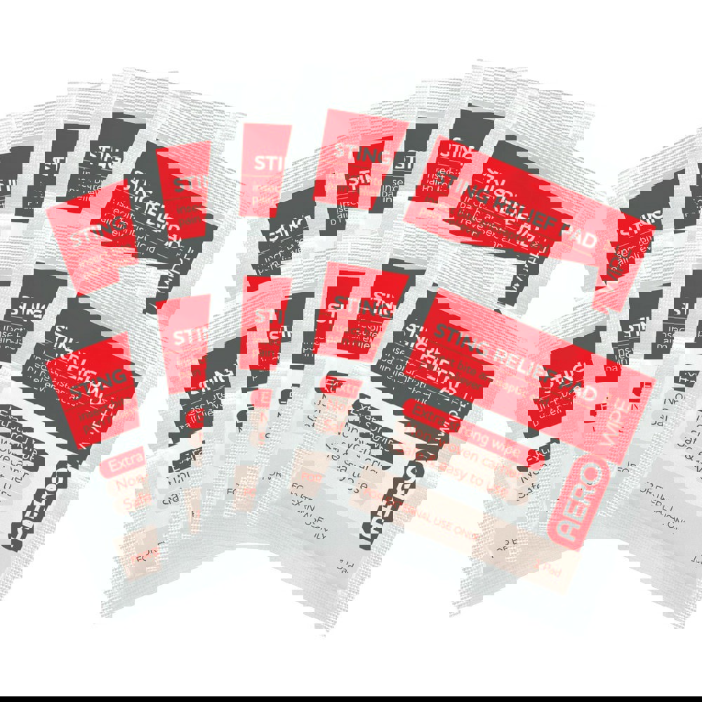 Sting Relief Wipes: 0.33 oz Packet