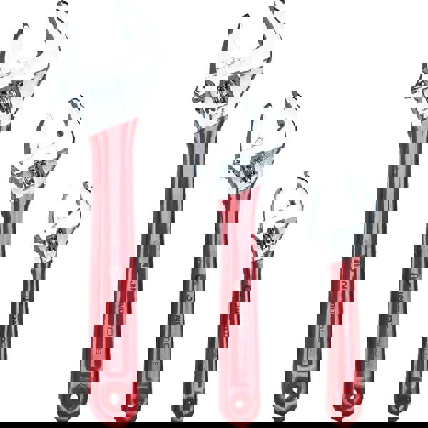 Adjustable Wrench Set: 3 Pc, 10