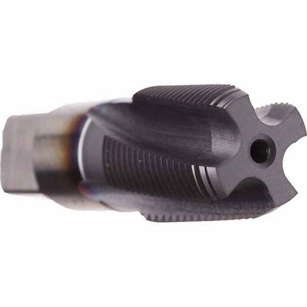 1-1/2 - 11-1/2 NPT, 10&deg; Helix, 6 Flutes, Modified Bottoming Chamfer, TiCN Finish, Cobalt, Spiral Flute Pipe Tap