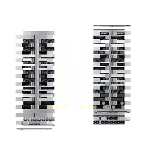 24 in. Built-in French Door Wine Cooler in Stainless Steel