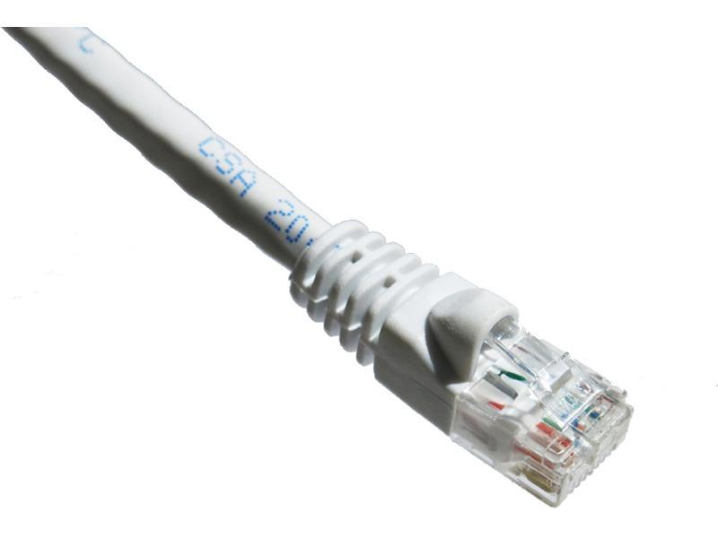 CAT6A 650MHZ PATCH CABLE MOLDED BOOT WHI