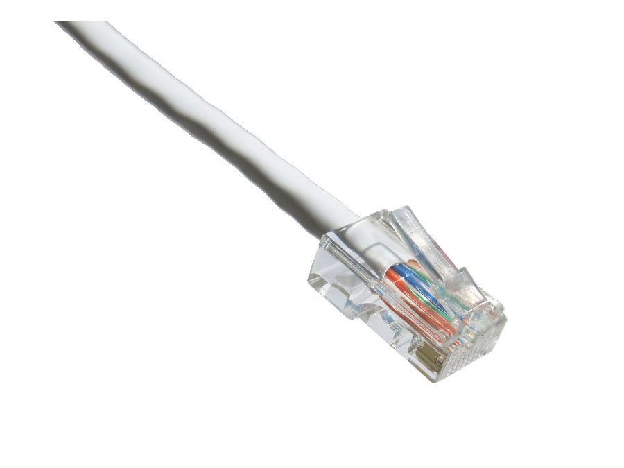 CAT6 WHITE PATCH CABLE 550MHZ NON-BOOTED
