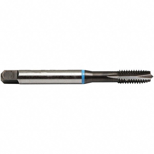 Spiral Flute Tap: M6x1.00 M, 3 Flutes, Plug, BT Class of Fit, High Speed Steel, Nitride Coated