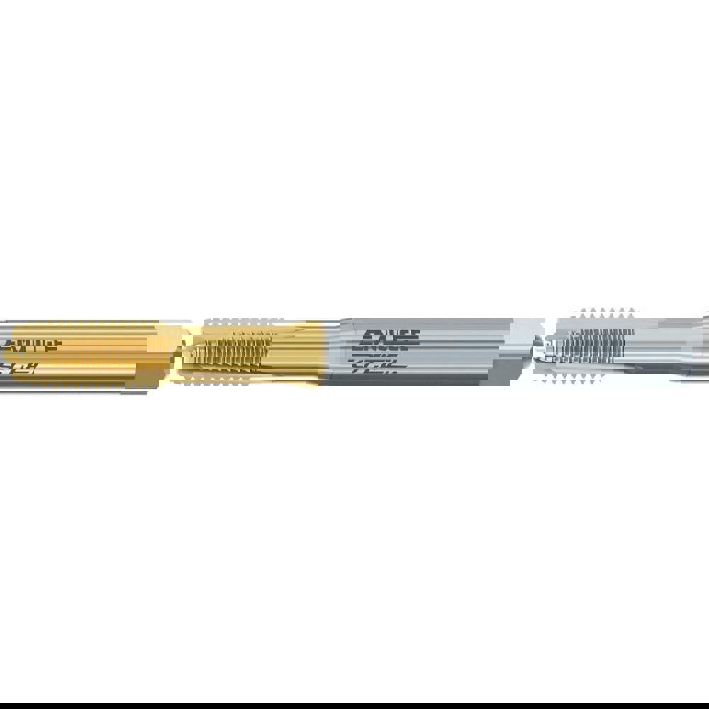 Spiral Point Tap: M3.5x0.6 Metric, 3 Flutes, Plug Chamfer, 6H Class of Fit, High-Speed Steel-E, TiN Coated