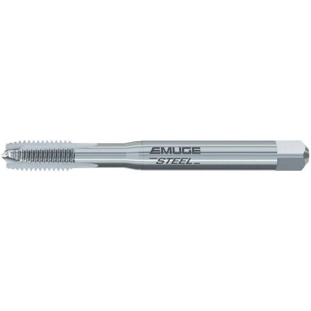 Spiral Point Tap: M4x0.7 Metric, 3 Flutes, Plug Chamfer, 6H Class of Fit, High-Speed Steel-E, Bright/Uncoated