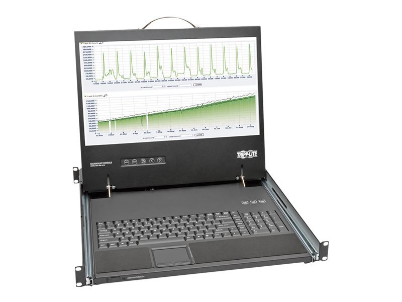 1U KVM RACK CONSOLE 19IN LCD KEYBOARD SH