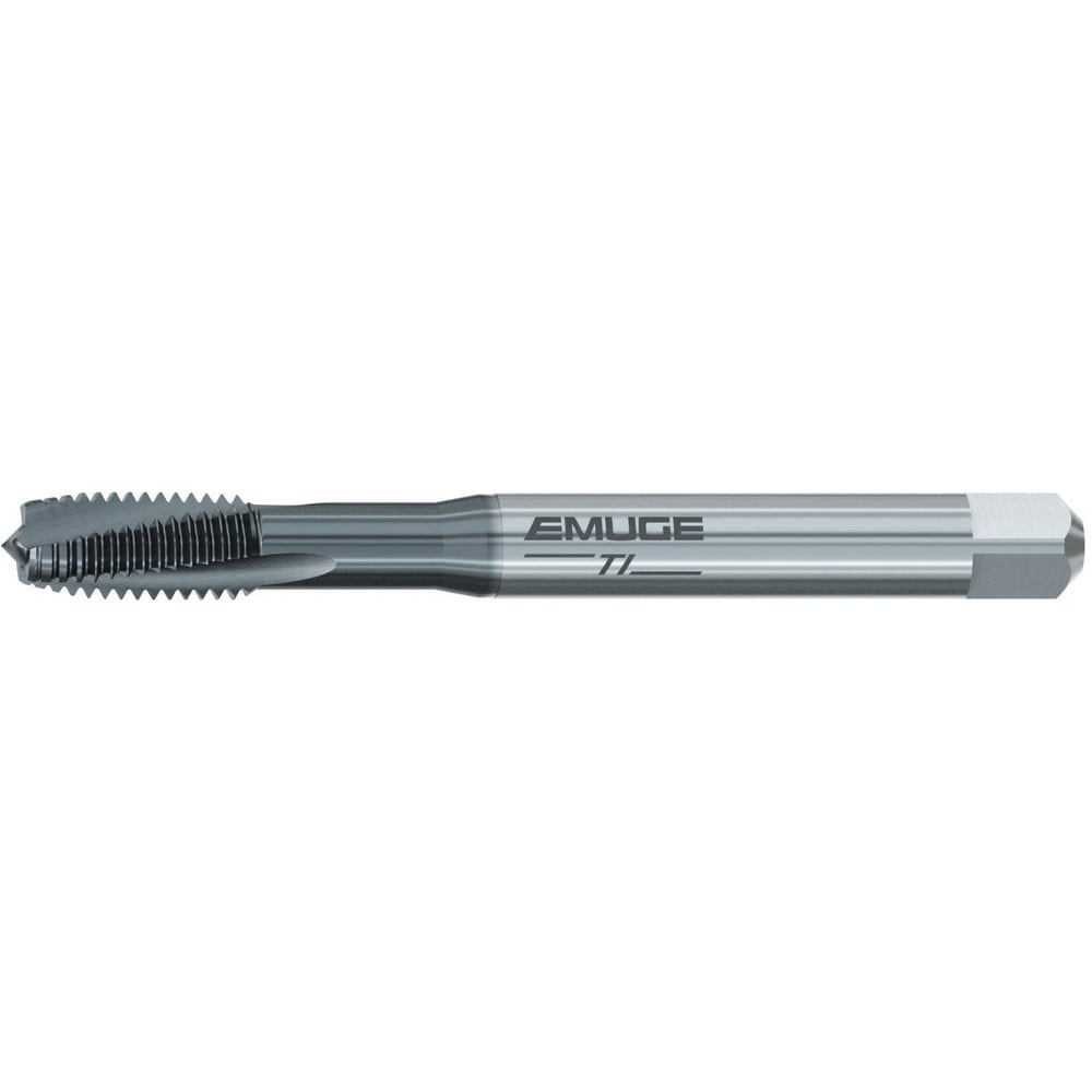 Spiral Point Tap: M2.5x0.45 Metric, 2 Flutes, Plug, 6H Class of Fit, Cobalt, TiCN Coated