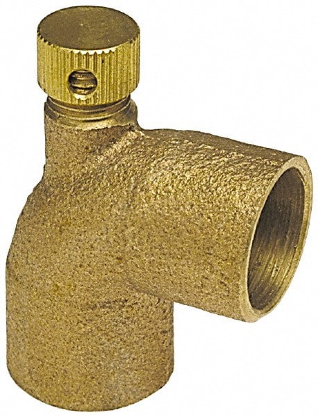 Cast Copper Pipe 90 &deg; Vent Elbow: 1/2