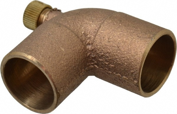 Cast Copper Pipe 90 &deg; Vent Elbow: 3/4