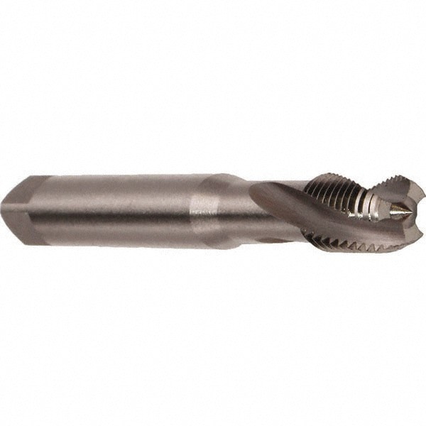 Spiral Flute Tap: M4 x 0.70, Metric, 3 Flute, Modified Bottoming, 6H Class of Fit, Cobalt, Bright/Uncoated