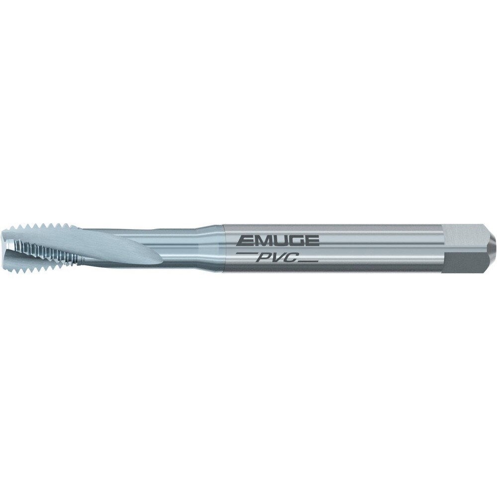 Spiral Flute Tap: M4x0.70 Metric, 3 Flutes, Bottoming, 6HX Class of Fit, Cobalt, CrN Coated
