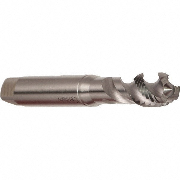 Spiral Flute Tap: M2x0.40 Metric, 2 Flutes, Modified Bottoming, 6H Class of Fit, Cobalt, Bright/Uncoated