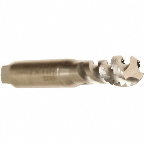 Spiral Flute Tap: M5 x 0.80, Metric, 3 Flute, Modified Bottoming, 6H Class of Fit, Cobalt, Bright/Uncoated