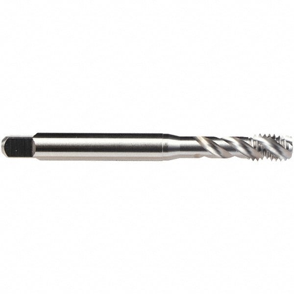Spiral Flute Tap: M4x0.7, Metric, 4 Flute, Bottoming, BT-LK Class of Fit, High-Speed Steel, Bright/Uncoated Finish