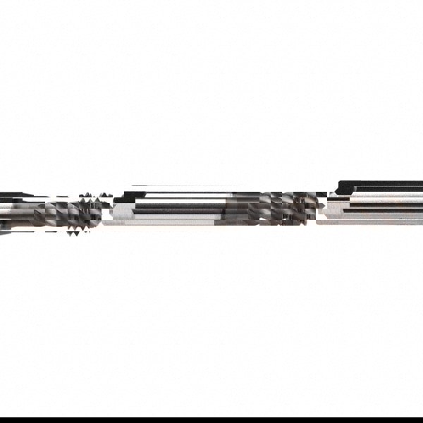 M5x0.80 Metric, 4 Flute, 45&deg; Helix, Bottoming Chamfer, GLT-1 Finish, High Speed Steel Spiral Flute STI Tap