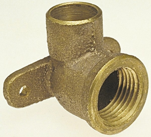 Cast Copper Pipe 90 &deg; Drop Ear Elbow: 1