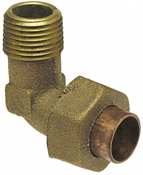 Cast Copper Pipe 90 &deg; Union Elbow: 1