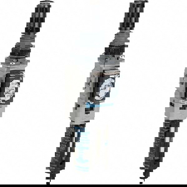 FRL Combination Unit: 1/4 NPT, Miniature, 1 Pc Filter/Regulator with Pressure Gauge