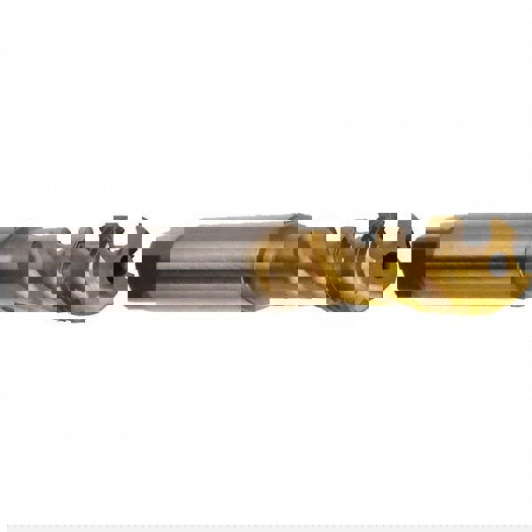 Spiral Flute Tap: M6 x 1.00, Metric, 3 Flute, Bottoming, 6H Class of Fit, Cobalt, TiN Finish