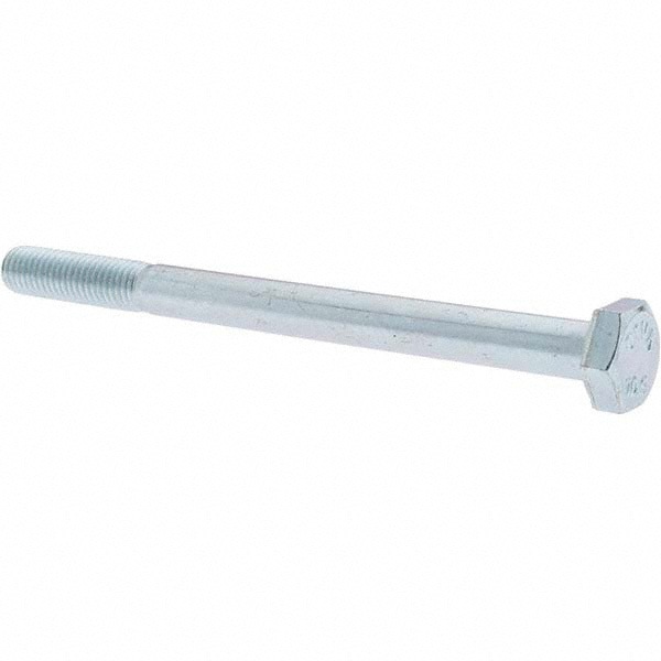 Hex Head Cap Screw: M10 x 1.50 x 130 mm, Grade 10.9 Steel, Zinc-Plated