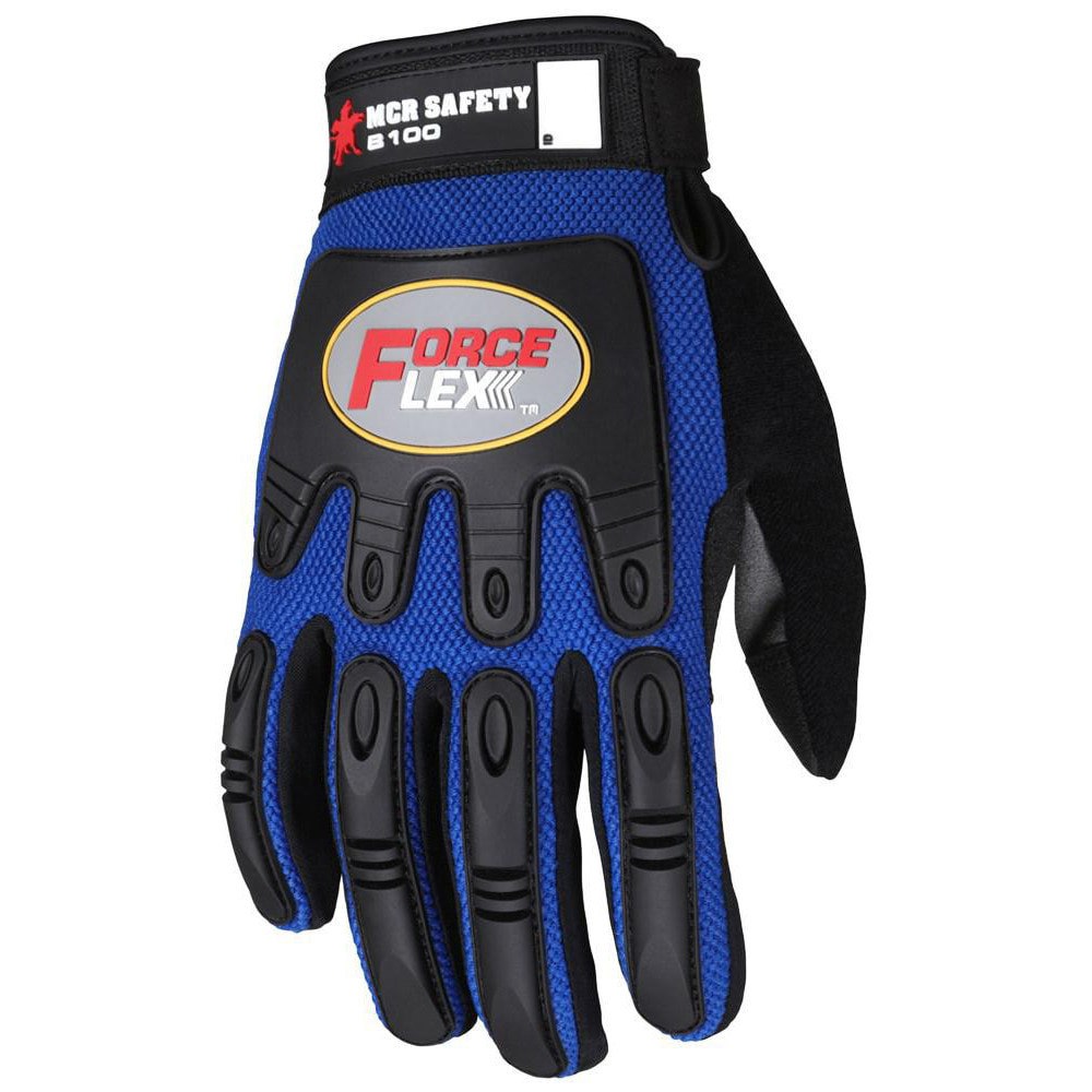 Work Gloves: ForceFlex B100, Size Medium, Synthetic Leather Lined, Synthetic Leather, Mechanic's & Lifting
