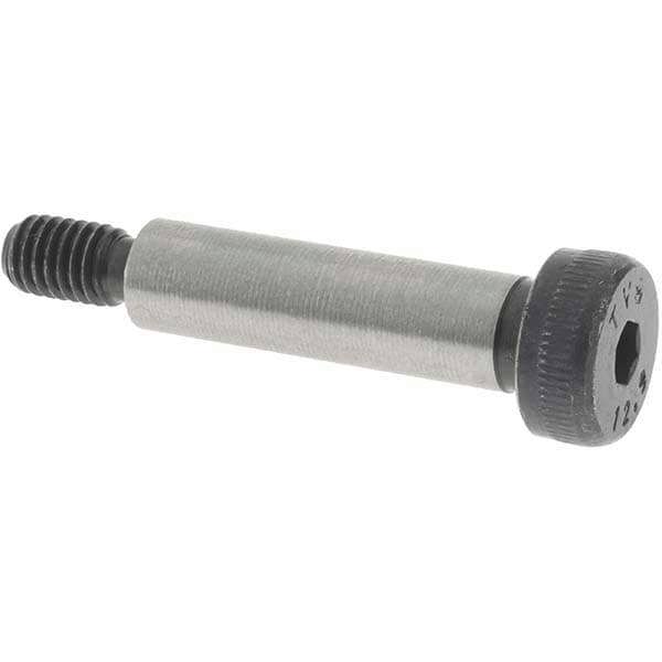 Shoulder Screw: 8 mm Shoulder Dia, 30 mm Shoulder Length, M6x1.00, 12.9 Alloy Steel, Hex Socket