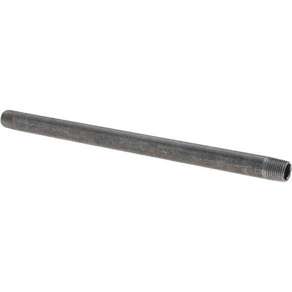 Black Pipe Nipple: 1/8
