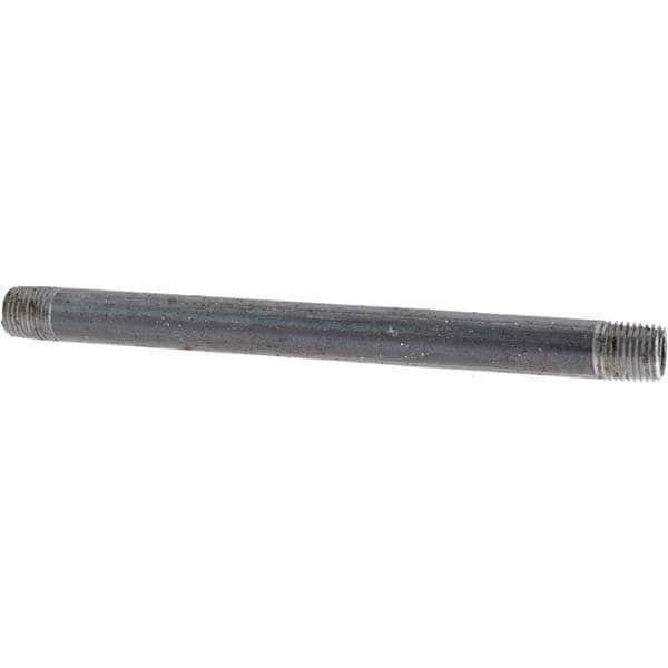 Black Pipe Nipple: 1/4