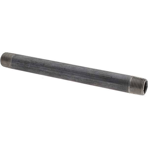 Black Pipe Nipple: 3/8