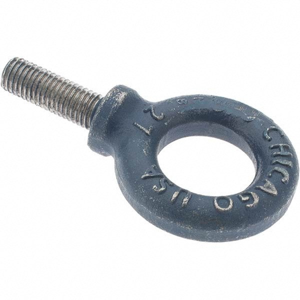 Fixed Lifting Eye Bolt: With Shoulder, M14 x 2.00 Thread, Grade C-15 Steel